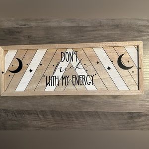 Hand made 16x6” witchy quote home decor sign